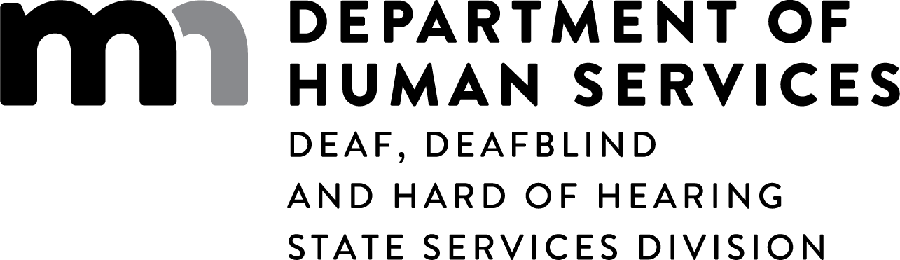Minnesota Department of Human Services - Deaf and Hard of Hearing printed logo