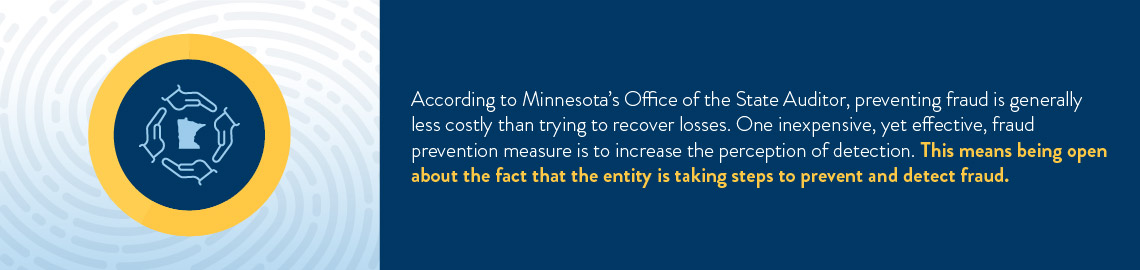 Hands surrounding the State of Minnesota.