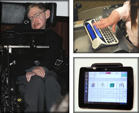 A collage of communication devices.