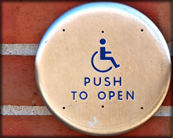 Accessible Door button.