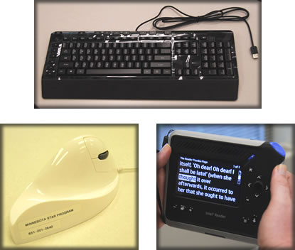 a collage of AT devices