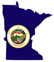 MInnesota state out line and state seal