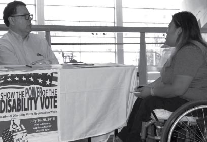 The Arc Minnesota's Gene Martinez urged people to vote during the recent ADA Celebration