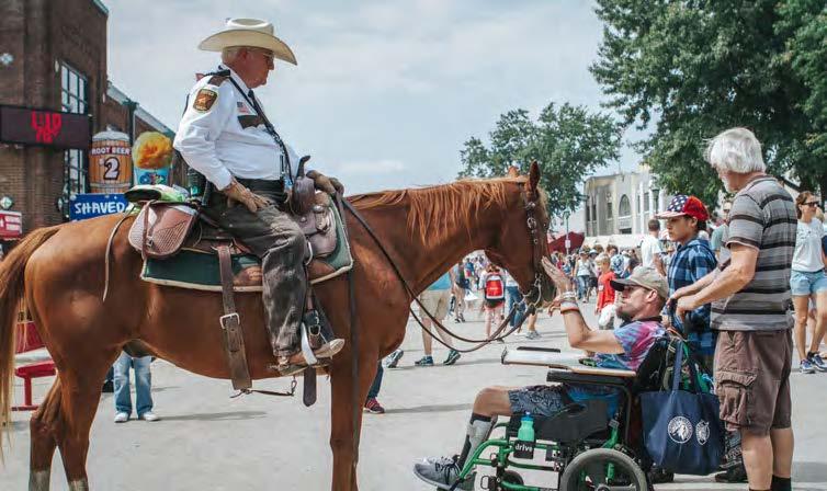 State Fair security on hordeback