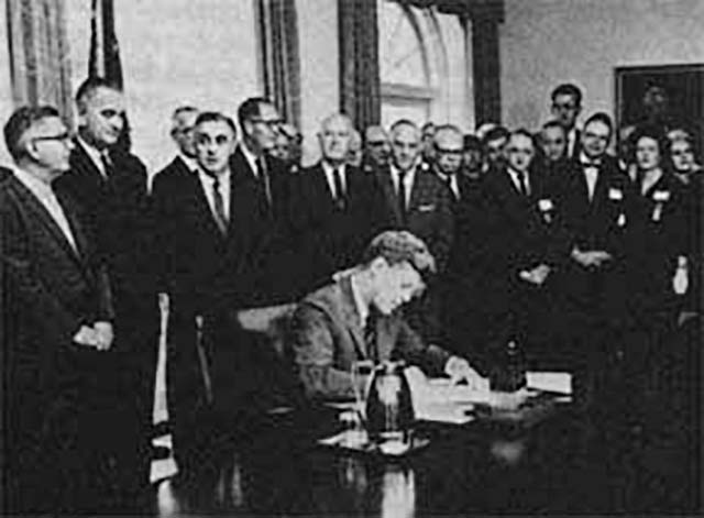 President John F. Kennedy launches the President's Panel