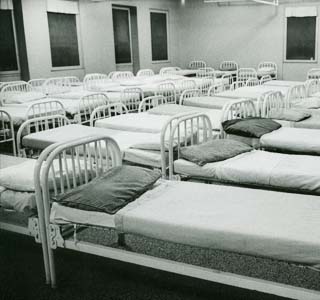 Rows of beds