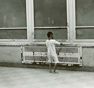 Child with radiator