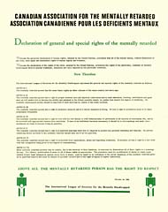 Declaration of Rights of the Mentally Retarded