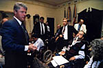 Roberts with Clinton