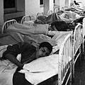 Rows of beds