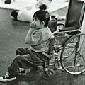 Child and wheelchair